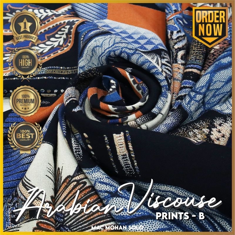 [TERLARIS] DIGITAL PRINT VISCOUSE ARABIAN VISCOUSE ORIGINAL DIGITAL PRINTED KAIN VISCOSE PREMIUM 3D NEW DESIGN RAYON VISCOSE DISCHARGE RAYON VISCOUSE  TERMURAH ORIGINAL QUALITY