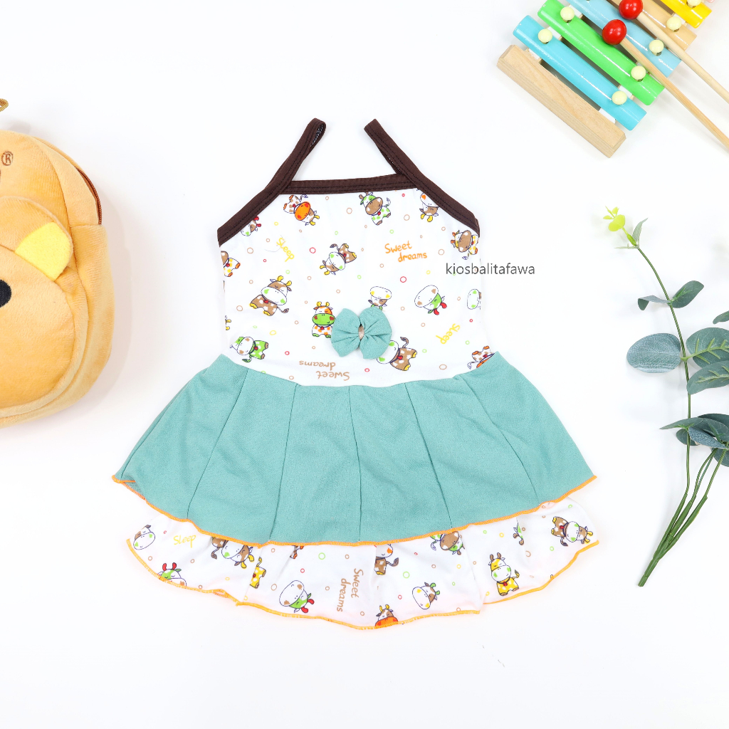 Tanktop  Dress Valerie Uk Bayi - 6 Tahun / Anak Perempuan Murah Dres Pesta Lucu Adem Kensi
