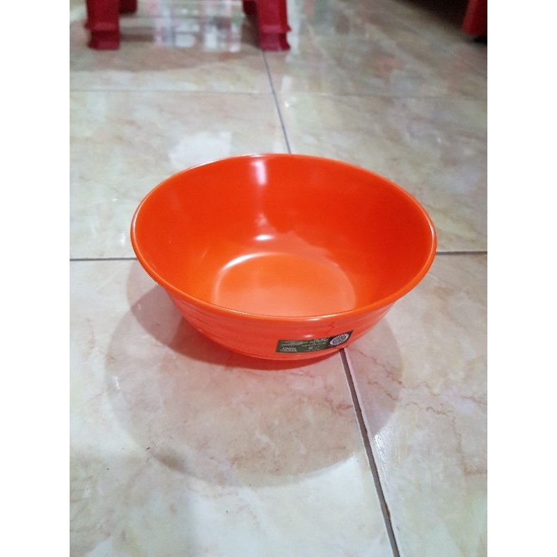 Mangkok ulir melamin 7 inch Golden flying fish