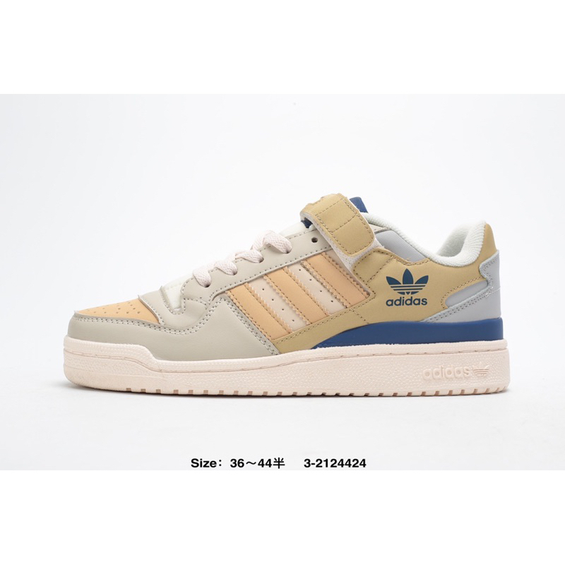Adidas Originals Forum 84 Low Champion Grey Light Yellow Blue