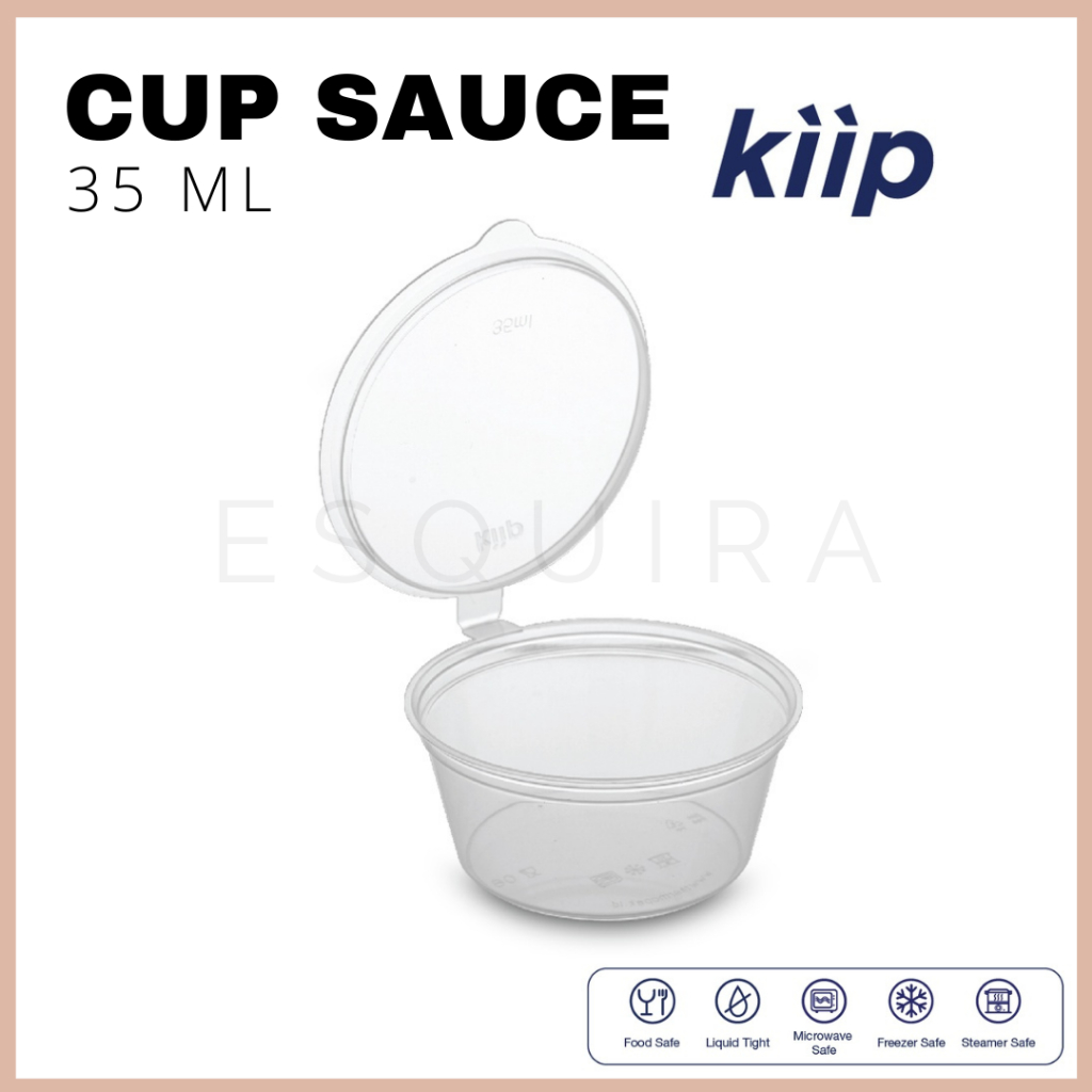 (50 pcs) Thinwall Sauce Cup / Wadah Saus Thinwall 35ml KIIPSC35ml