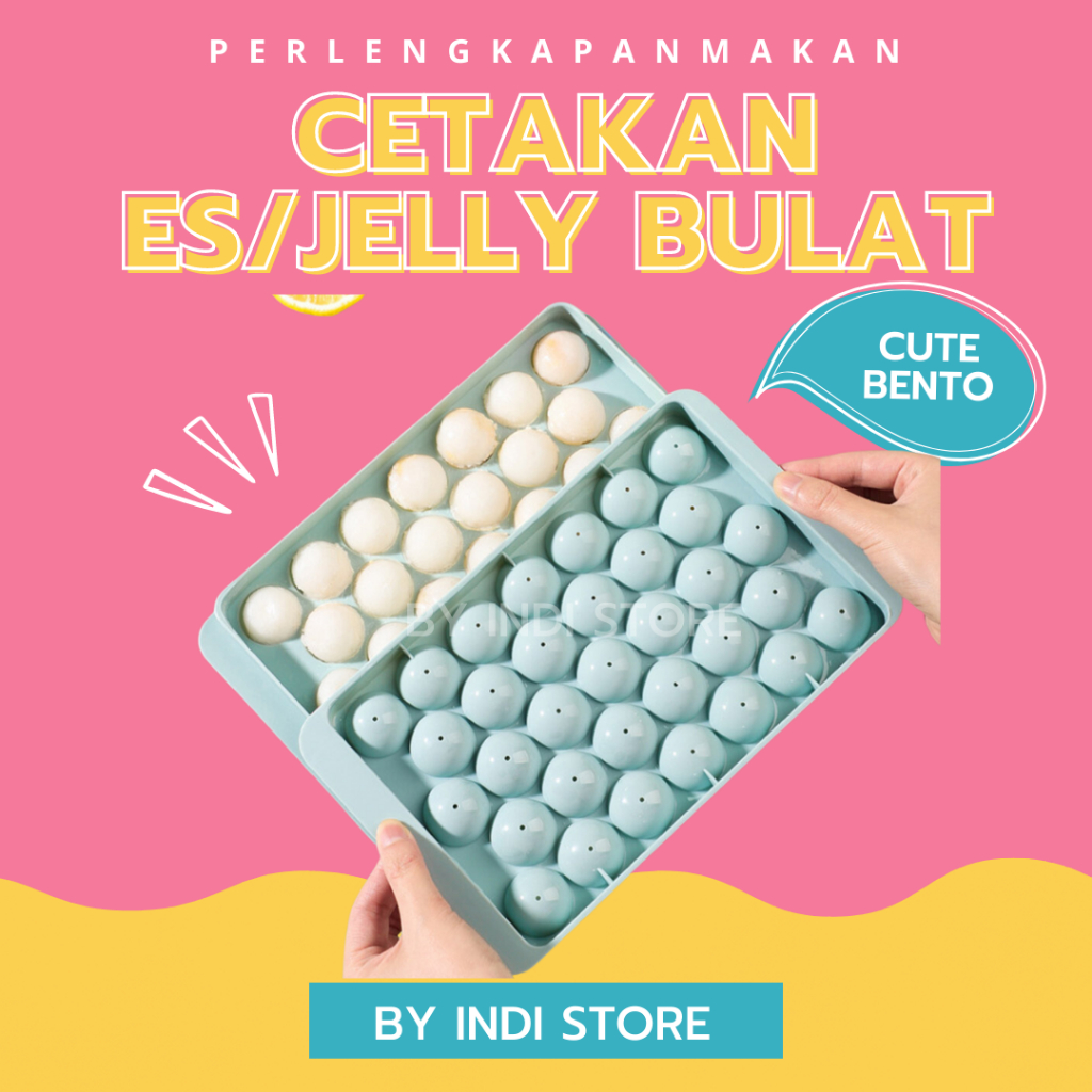 Cetakan Es Batu Bulat 33 Round Ice Cube Tray / Cetakan Jelly Bulat Unik