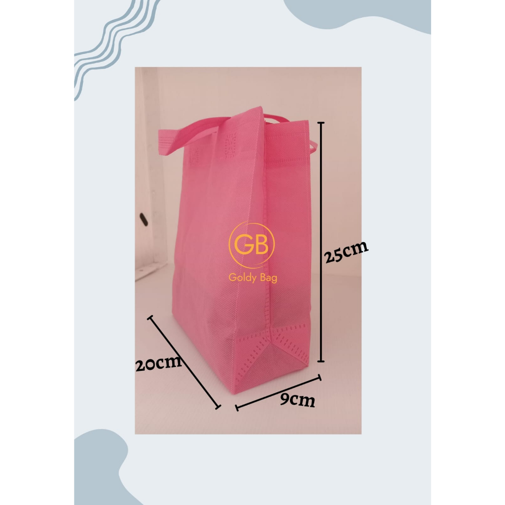 

tas hajatan spunbond goodie bag tas kain 20x25