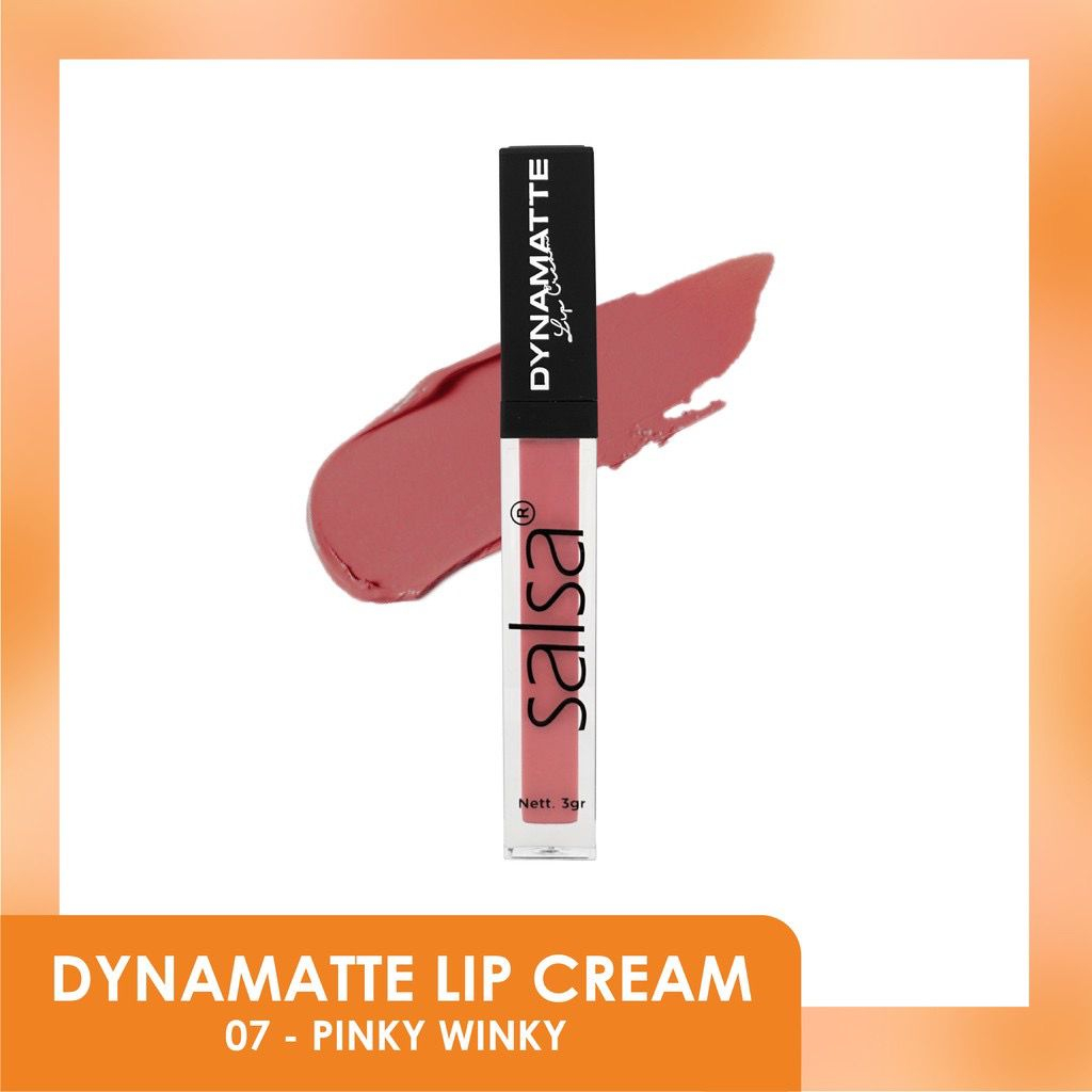 `ღ´ PHINKL `ღ´  Salsa DYNAMATTE Lip Cream mattee hasil kering tidak transfer tahan lama