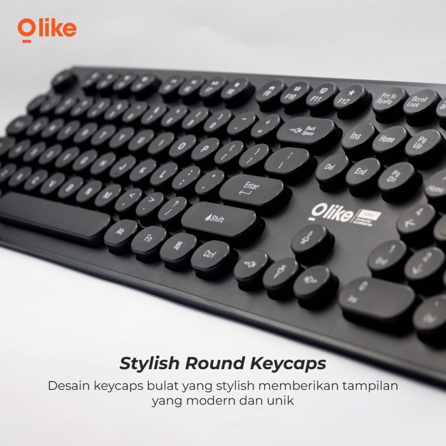 Olike KMS1 Wireless Keyboard &amp; Optical Mouse Combo Set