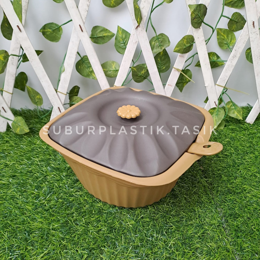 SHp2 Grosir isi 6 Set Basi Susan FREE Centong Wadah Set Prasmanan Tempat Sayur Bakul Nasi Plastik