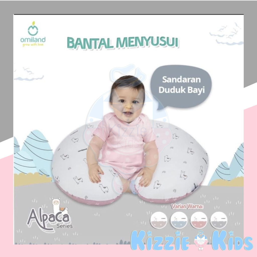 Omiland Nursing Pillow Bantal Menyusui + Free Bantal Lengan Peang