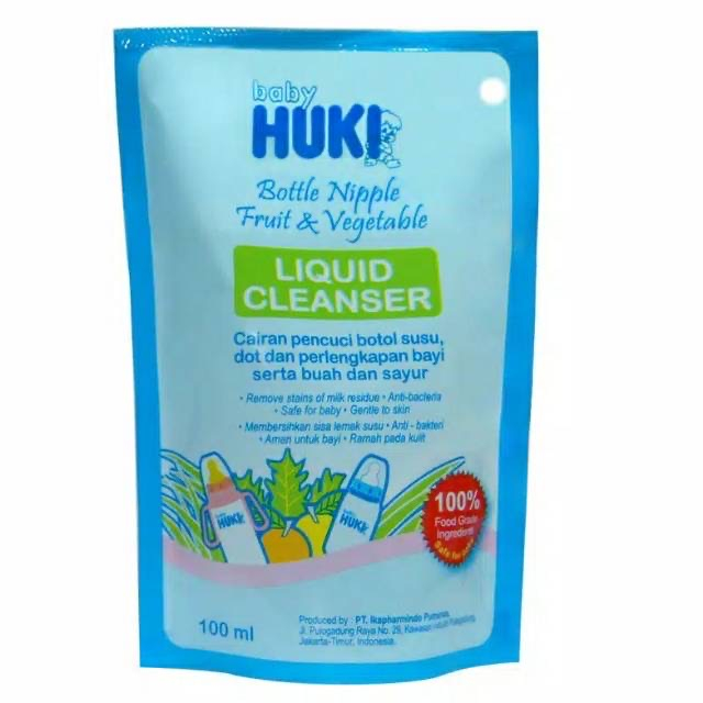 [GIFT] Huki Liquid Cleanser Refill 100ml/Sabun Cuci Botol Bayi 100ml