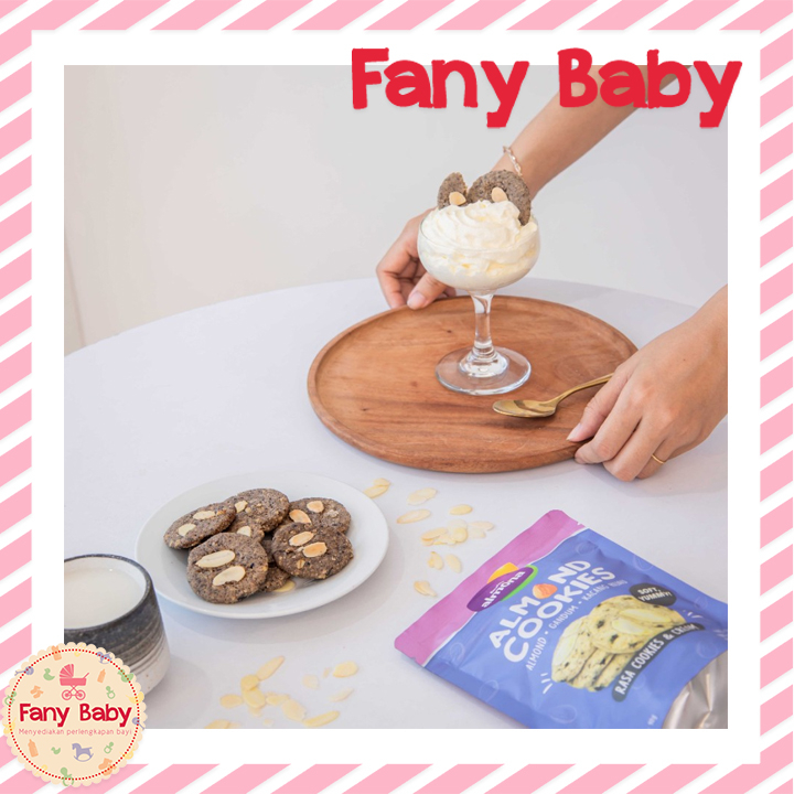 BAREFOOD ALMONA ALMOND COOKIES / COOKIES &amp; CREAM 90GR