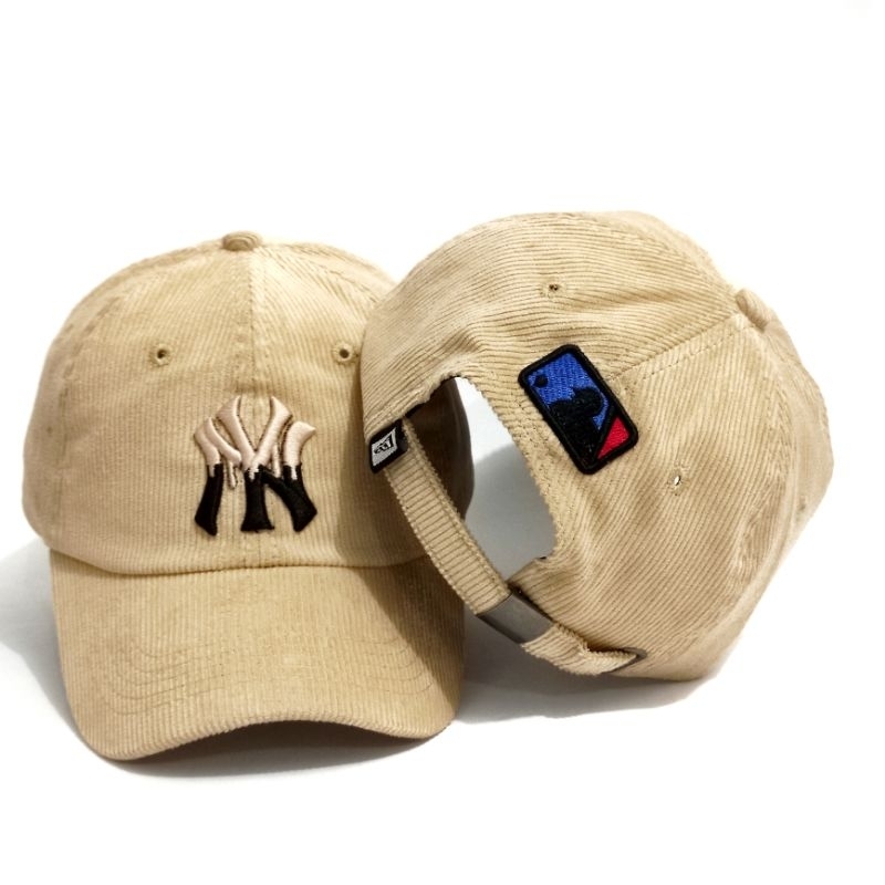 TOPI PRIA BASEBALL NY CORDUROY POLOCAP NEW YORK CREAM