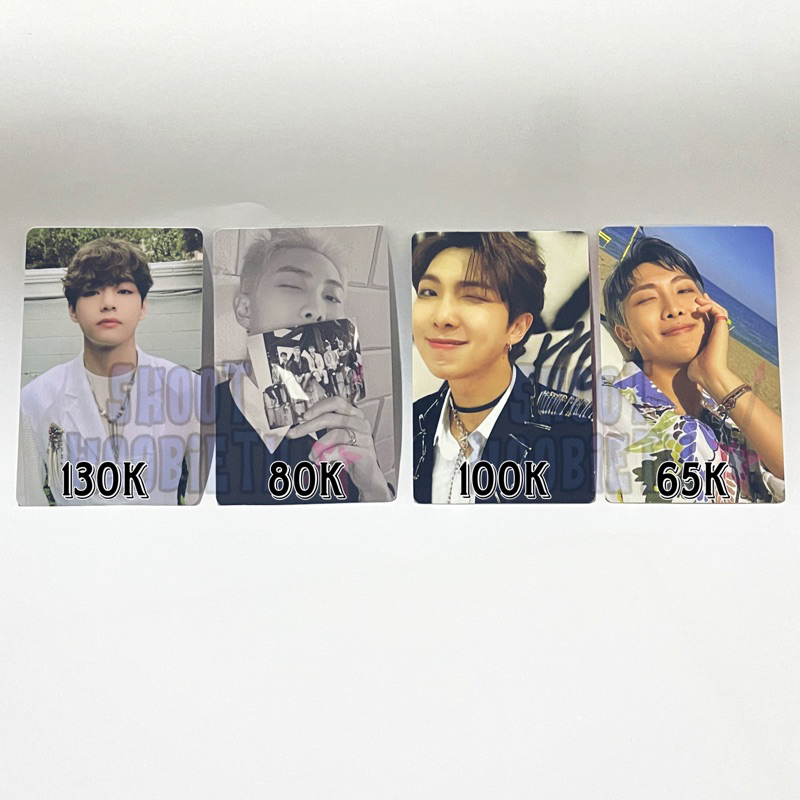 BTS PHOTOCARD NAMJOON RM V TAEHYUNG THV BUTTER PROOF LD