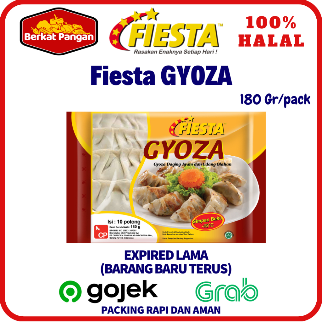 Fiesta Gyoza 180gr Daging Ayam dan Udang Frozen Food Halal