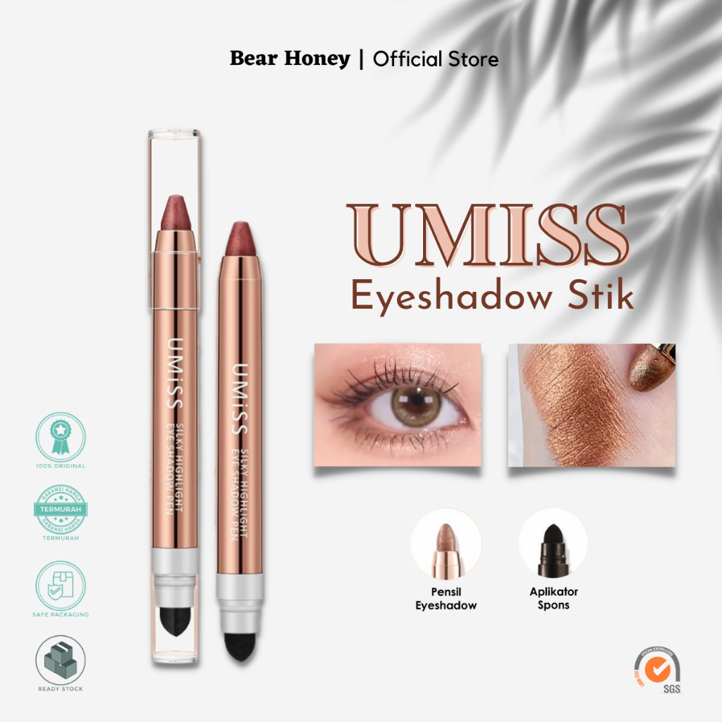 uMiss Cream Shimmer Single Eyeshadow Crayon/ Eyeshadow Gliter/ Eyeshadow Beauty Glazed/ Eyeshadow stik stickMurah