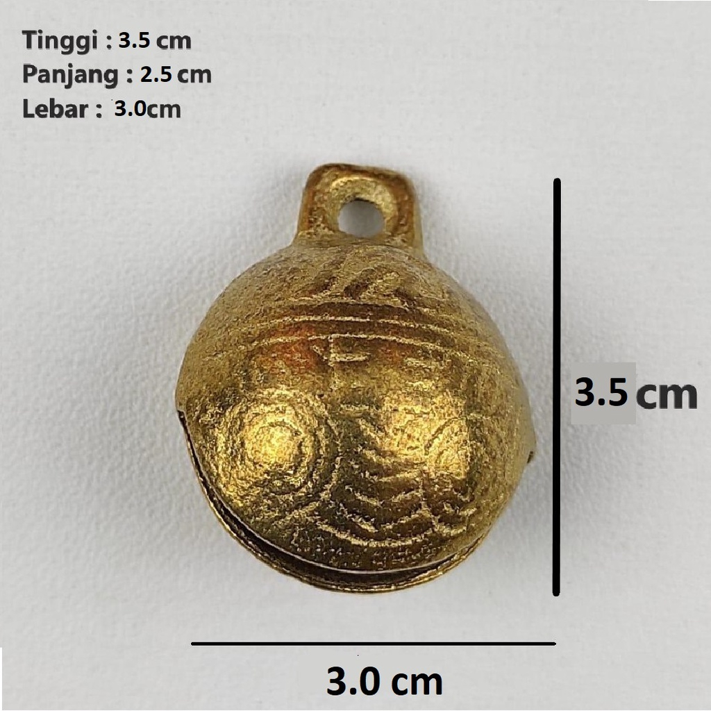 Lonceng Bell Kerincingan Kuningan uk 12mm-30mm Harga/1pc