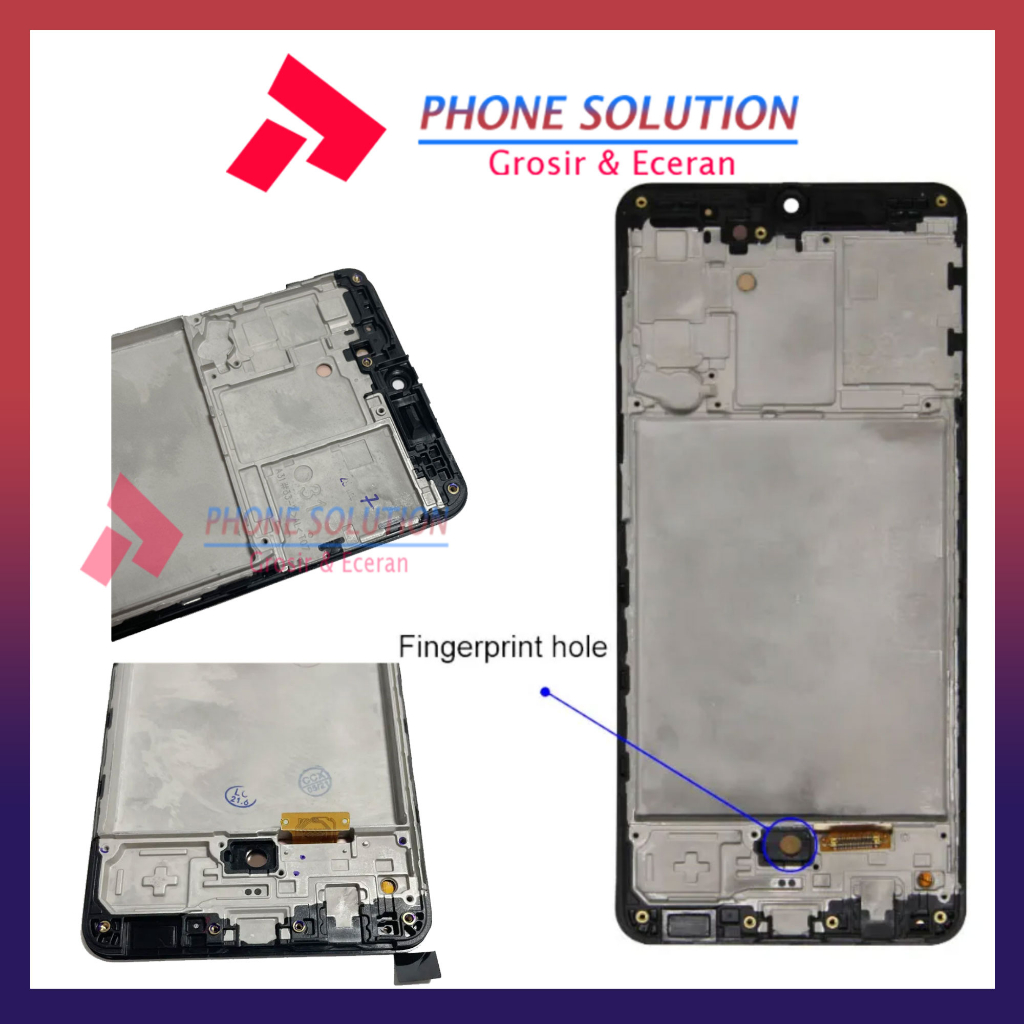 LCD Touchscreen Samsung A31 Include Frame // Supplier LCD - Garansi 1 Bulan