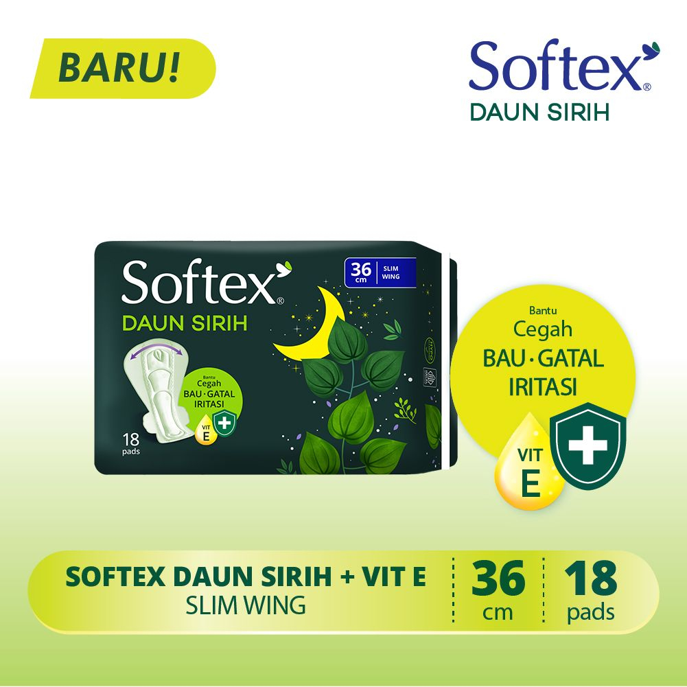 SOFTEX DAUN SIRIH SLIM WING / NON WING