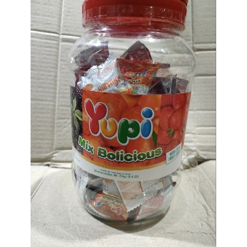 yupi mix bolicious toples 250 g  kembang gula lunak jeli aneka rasa