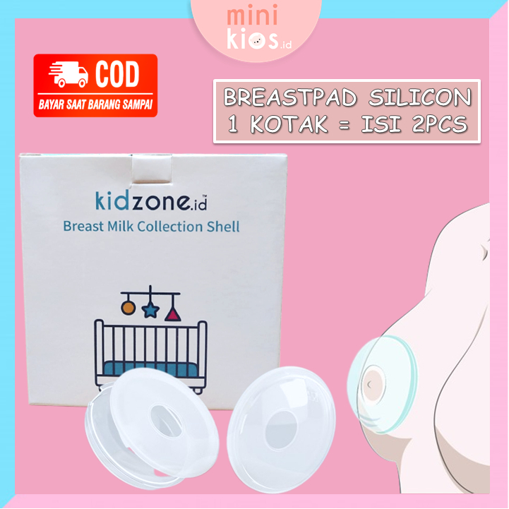 Wadah Penampung Asi Silikon isi 2PCS / BreastPad Silikon / Breast Milk Collector Kidzone