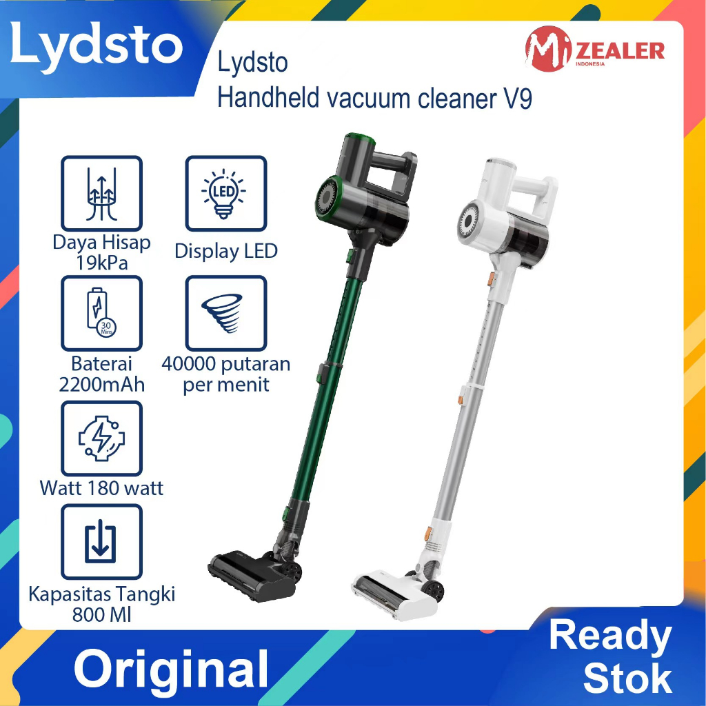 Lydsto V9 19KPa Penyedot Debu Cordless Vacuum Cleaner Vacum Cleaner Tanpa Kabel