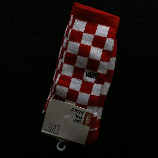 Endarfootwear - Vans Sock Checkerboard Red