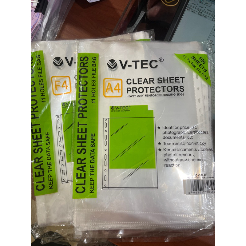 

Sheet protector / isi plastik dalam map ukuran A4/F4