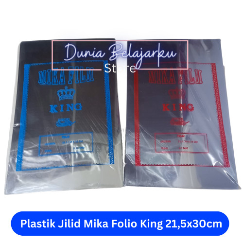 

Plastik Jilid Mika Folio King 21,5x30cm 0.7mm dan 1.0mm [Pack]