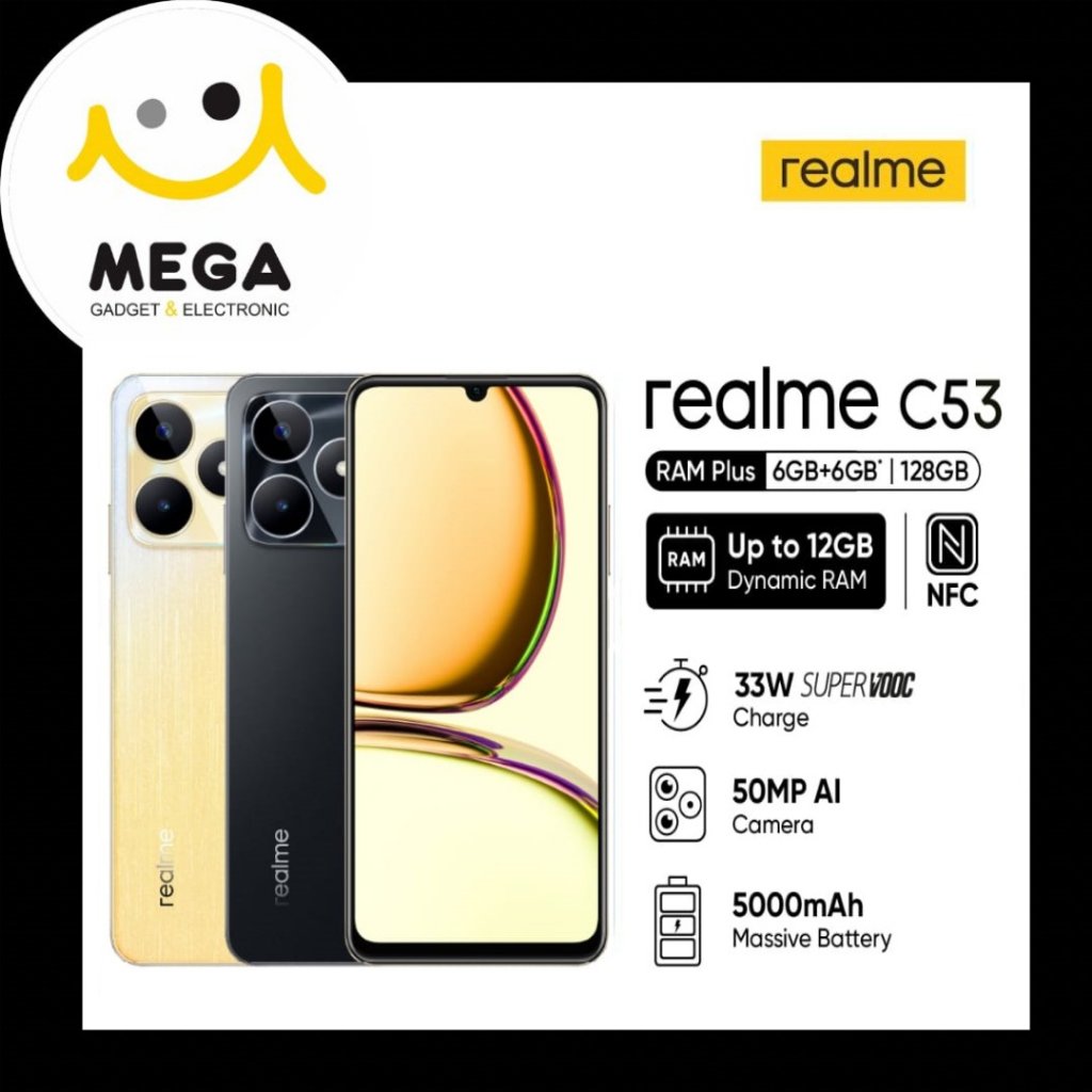 Realme C53 6GB + 128GB Garansi Resmi Realme Indonesia