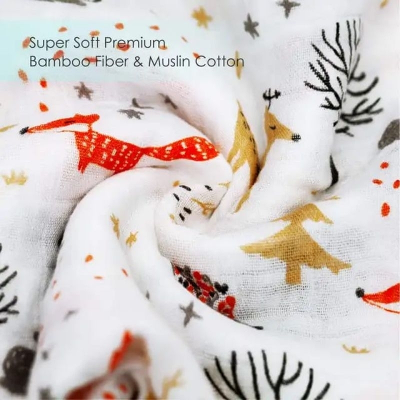 Bedong bayi muslin / bedong selimut bayi terlaris