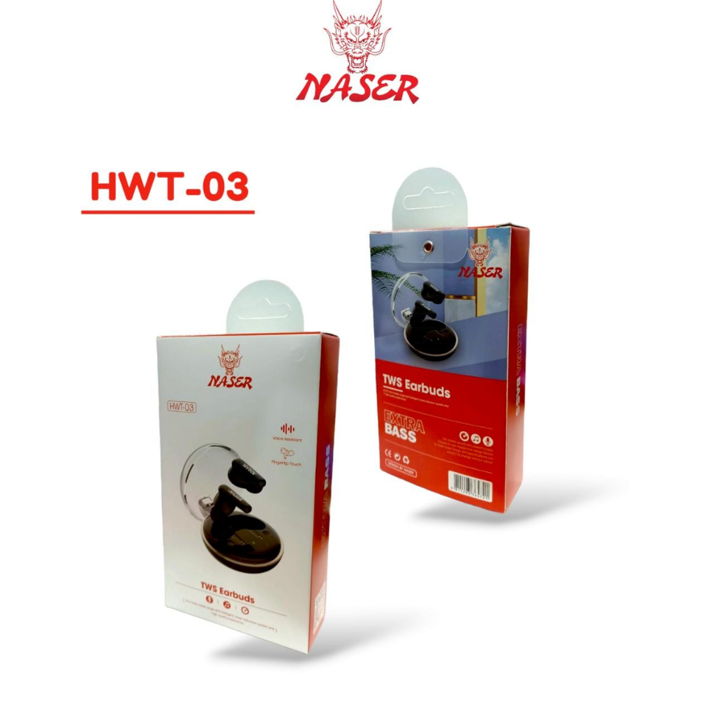 NASER TWS EARBUDS WIRELESS HWT-03 / Bluetooth Headset Earphone Tws