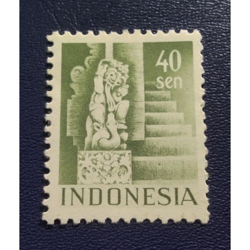 Prangko Lawas Candi & Bangunan  40 Sen Tahun 1949