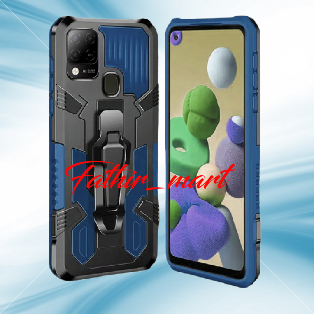 CASE INFINIX HOT 10S CASING STANDING BACK KLIP HARD CASE ROBOT NEW COVER