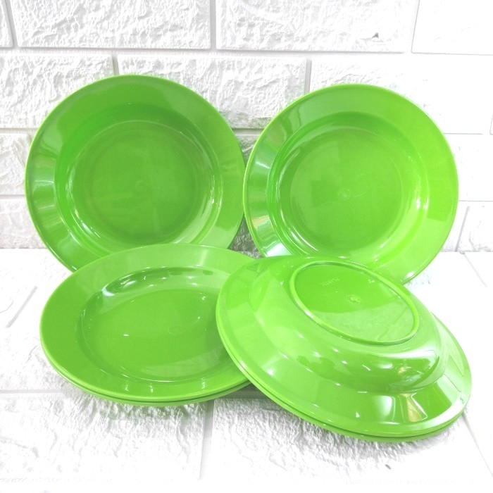 Piring Makan Plastik Lusinan Satuan Model Melamin Piring Soup Nasi Kue