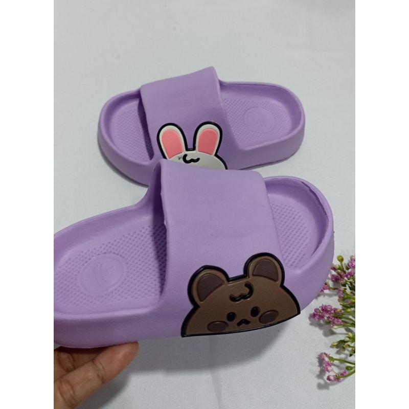 (COD) Sandal Selop Karet Anak BEAR/ Sandal Selop Anak Perempuan/Sandal Karet Anak Perempuan Size 24-29