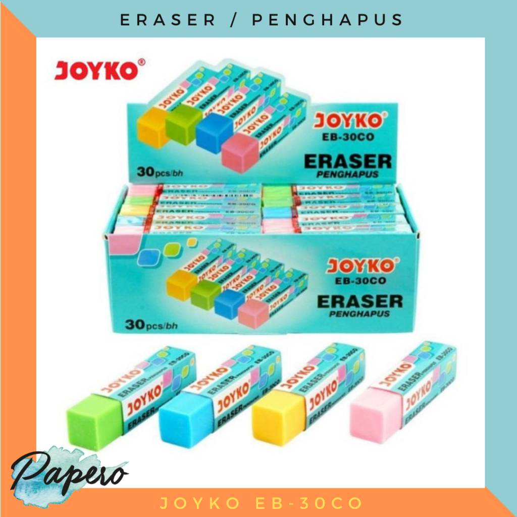 

Eraser / Penghapus Panjang Warna Warni Joyko EB-30CO