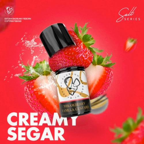 LIQUID 30ML BAD BUNNY STRAWBERRY VANILLA CUSTARD 25MG