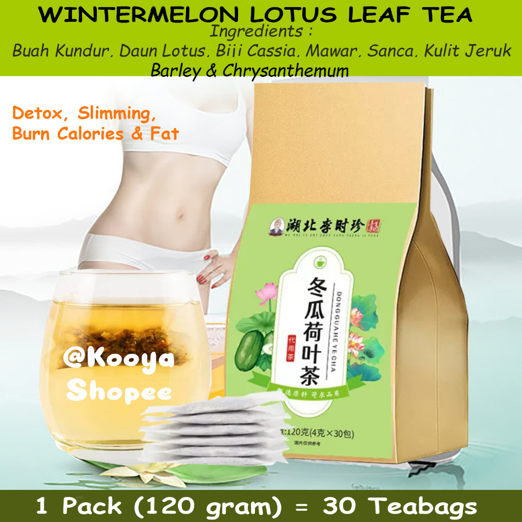 

Teh Detox Wintermelon Lotus Leaf Tea 30 teabags Diet Herbal Tea Buah Kundur Bunga Mawar Daun Lotus Slimming Cassia Seeds Rose Tangerine Peels Hawthorn