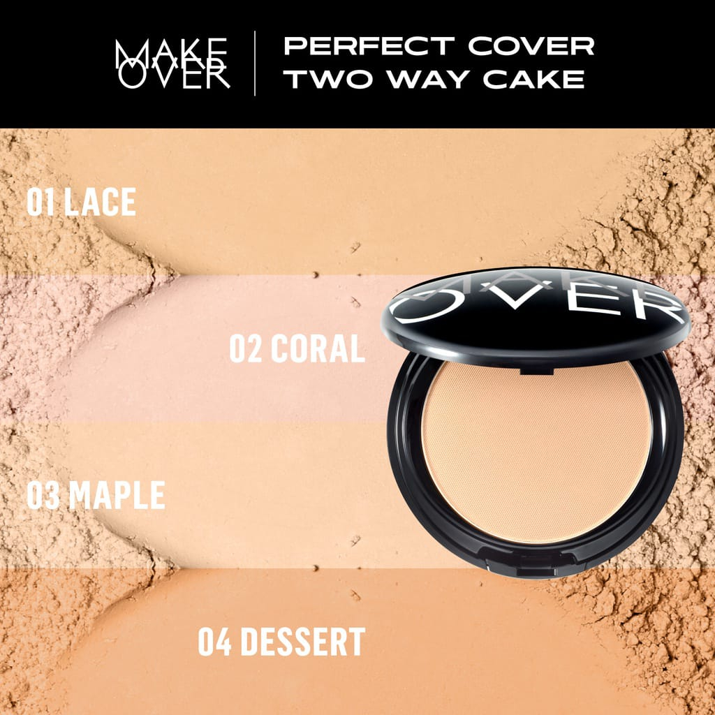 Make Over Perfect Cover Two Way Cake 12g | Bedak Padat