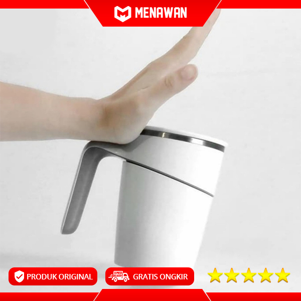 Youpin Fiu Grace Suction Cup Non Slip Stainless Steel Food Grade Mug Gelas Cangkir Kopi Unik Anti Tumpah Original