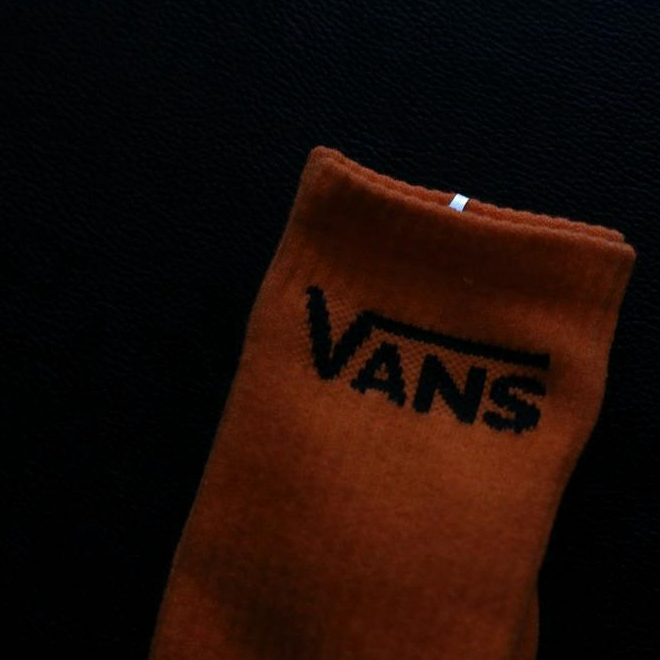 Endarfootwear - Vans Sock Orange Vans Logo