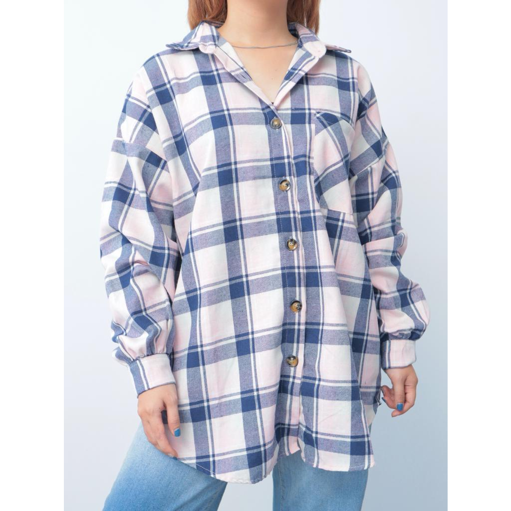 Kemeja Flanel Bex Oversize  - 2201.02.064