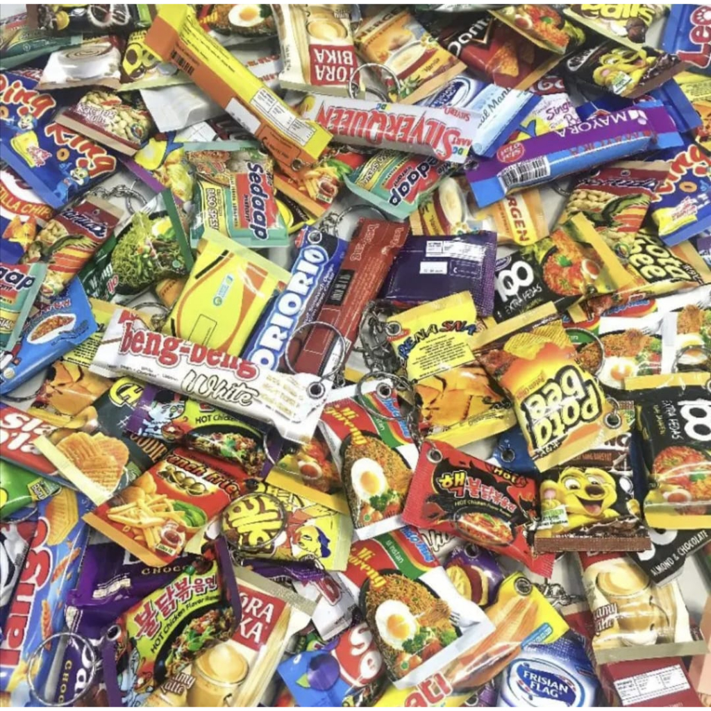 Gantungan Kunci Snack Mini Warna Rendom Termurah