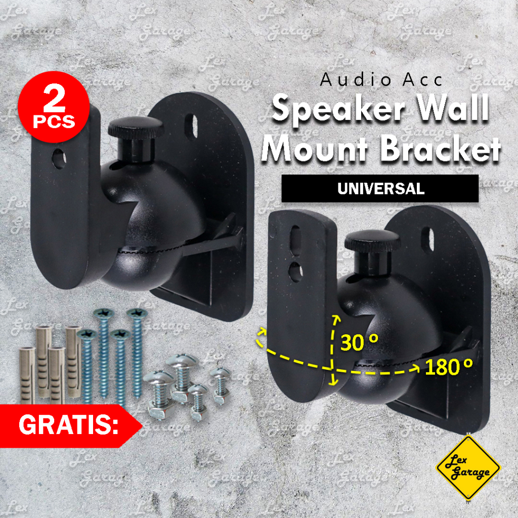 Bracket Braket Breket Speaker Dinding Gantung Wall Mount Universal