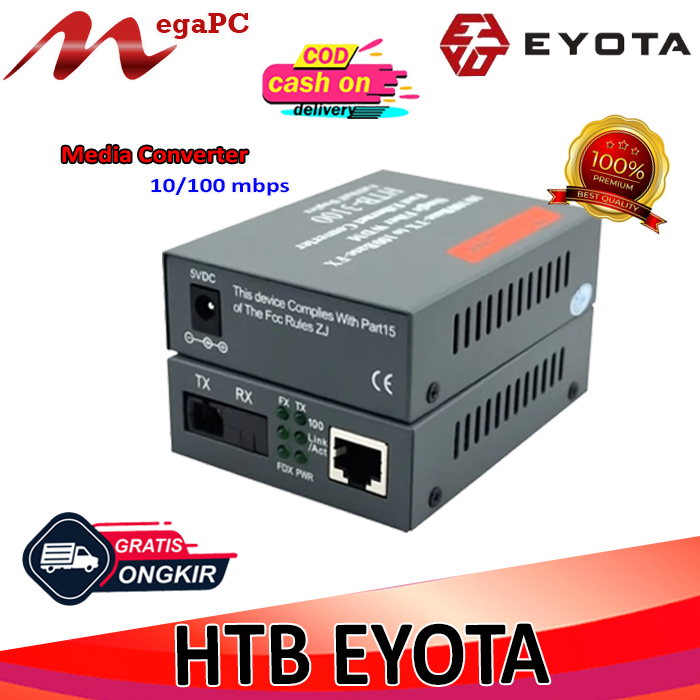 HTB EYOTA 3100 A+B Media Converter 3100 aA+B Fiber Optik Netlink