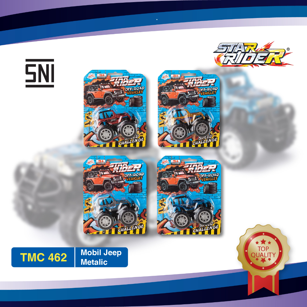 Mainan Anak  Mobil Jeep Metalic Star Rider Viral Murah TMD 462