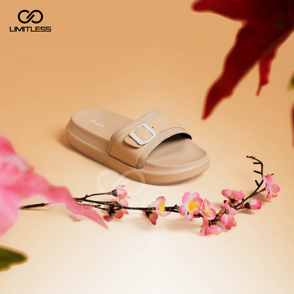 Sandal Slip On Wanita RUBY Trendy Kekinian Model Clasicc Sendal Cewek Selop Premium Sol Tebal Sandal Wanita Terbaru