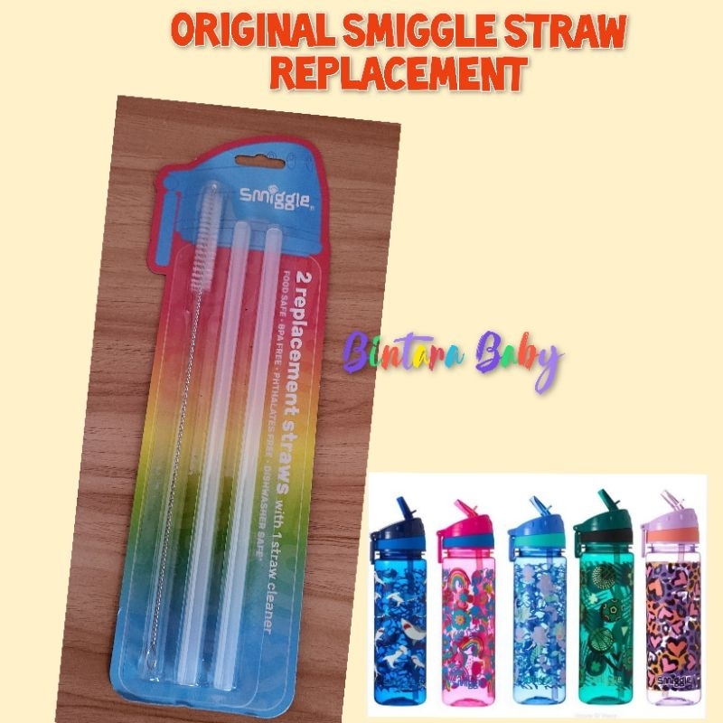 ORIGINAL Smiggle Drink Up Bottle Replacement Straw / Sedotan Botol Minum Smiggle / Bisa Eceran