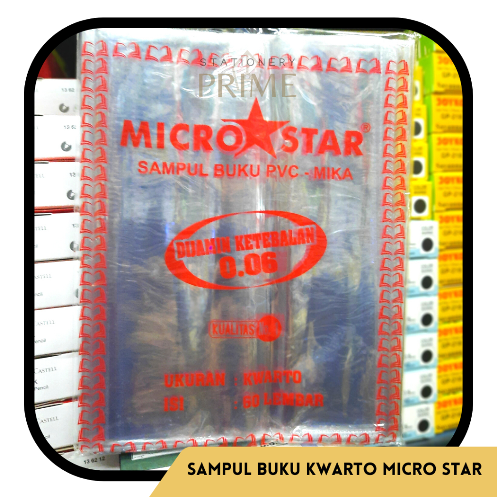 

HJK Sampul Buku Mika Kwarto MICRO STAR (1 PAK isi 60 Lembar)