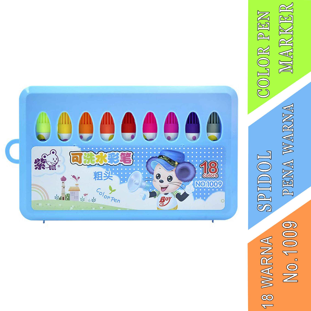 

Spidol 18 Warna - Color Pen Marker - Spidol Warna - Color No.1009