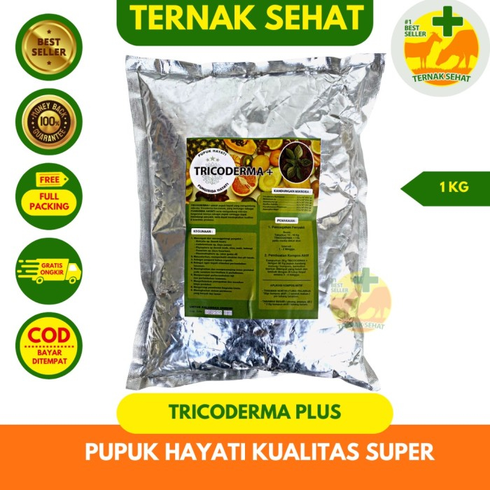 TRICODERMA Plus 1 kg | Pupuk Hayati Trichoderma Tricoderma Trikoderma Pupuk Organik mengatasi busuk 