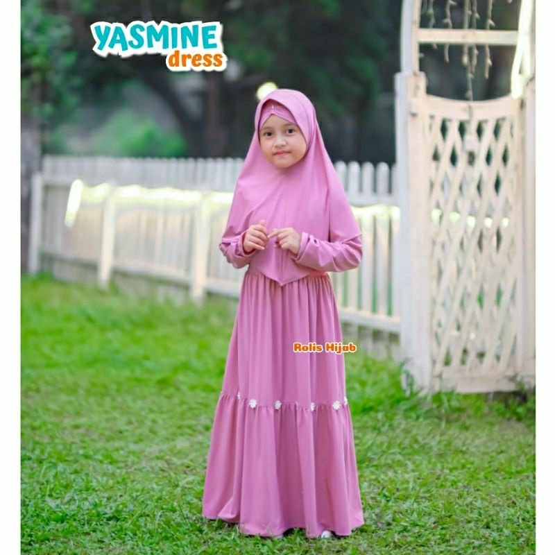 YASMINE SET SYAR'I /Gamis anak /gamis anak perempuan